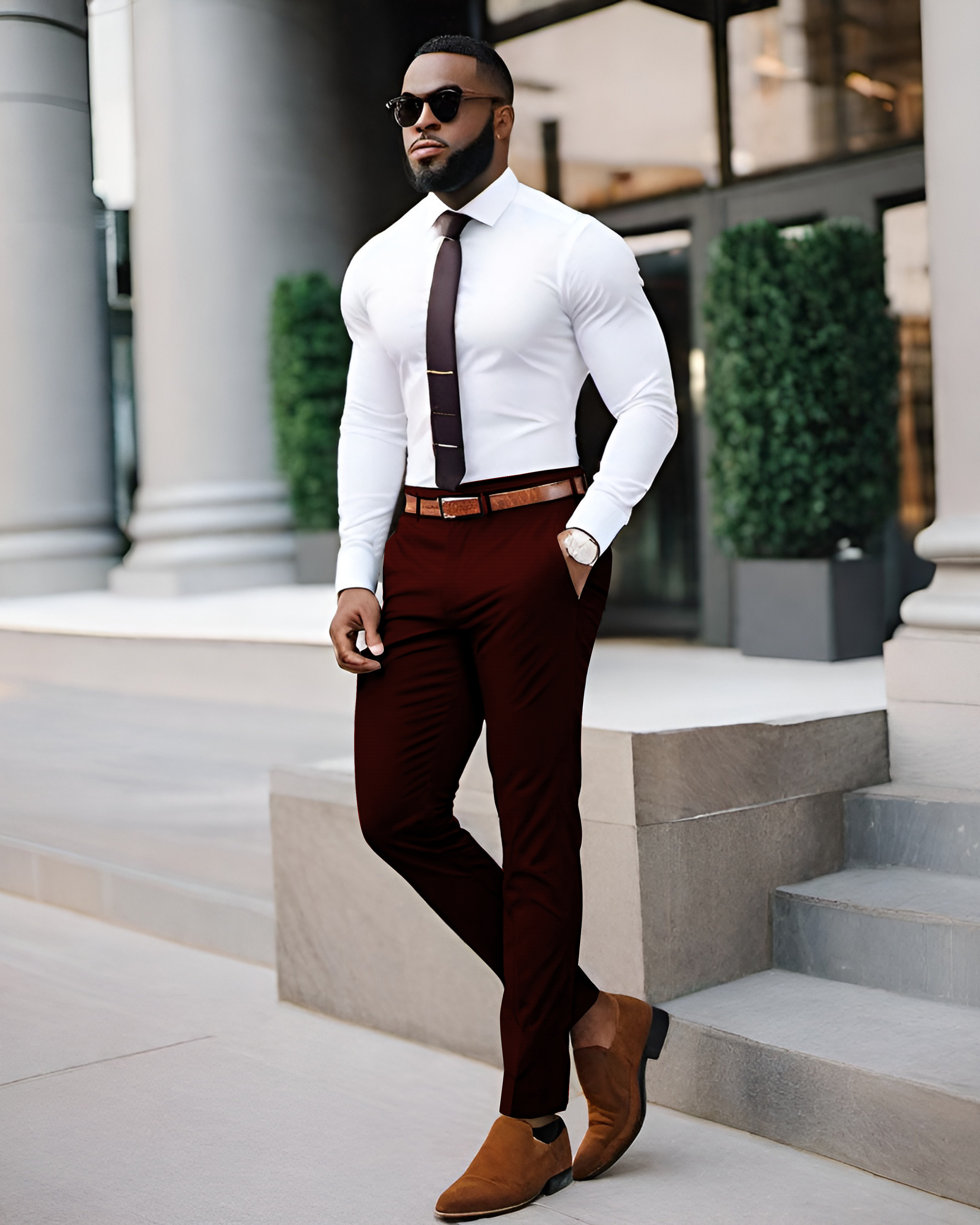 Professional Pants: Maroon