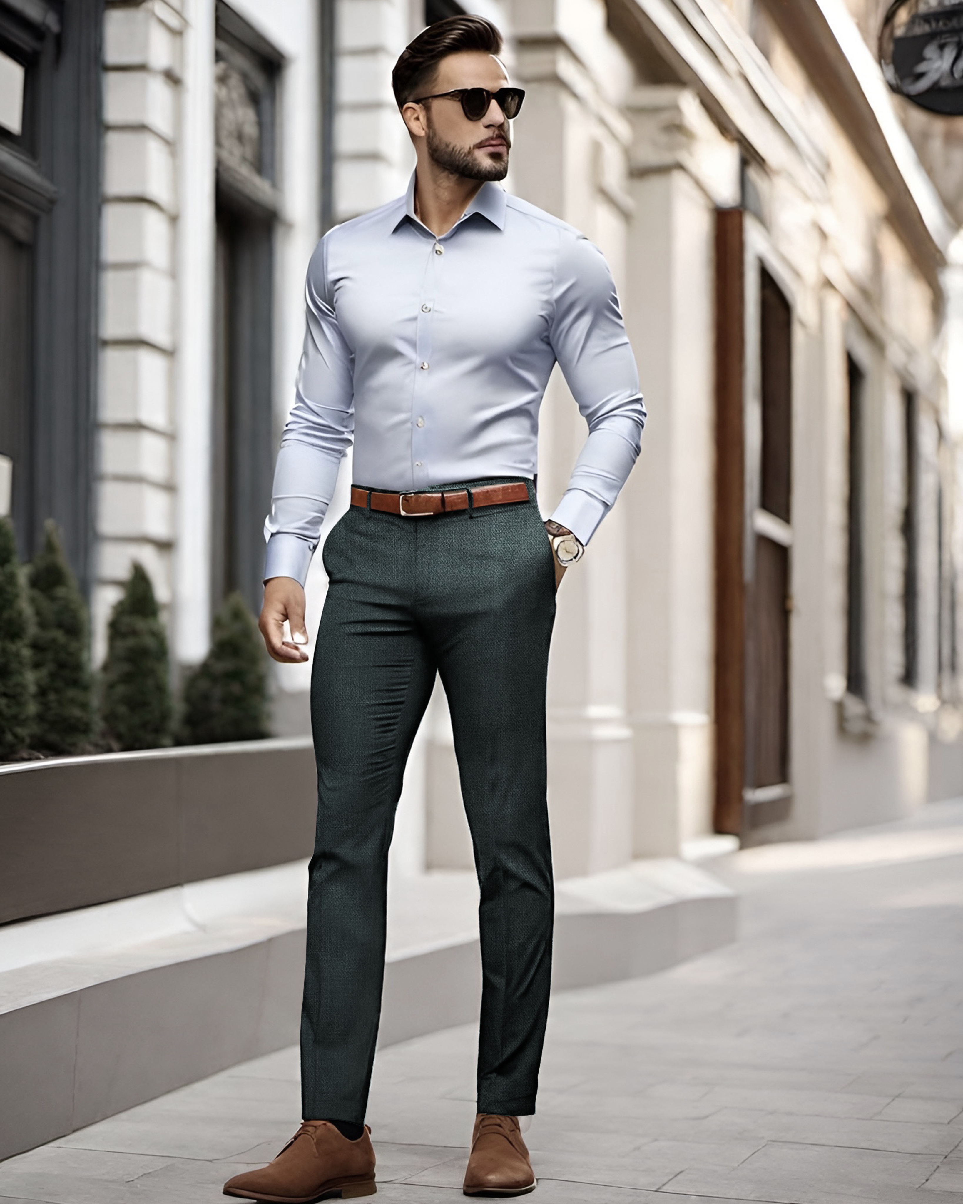 Executive Pants: Dark Green