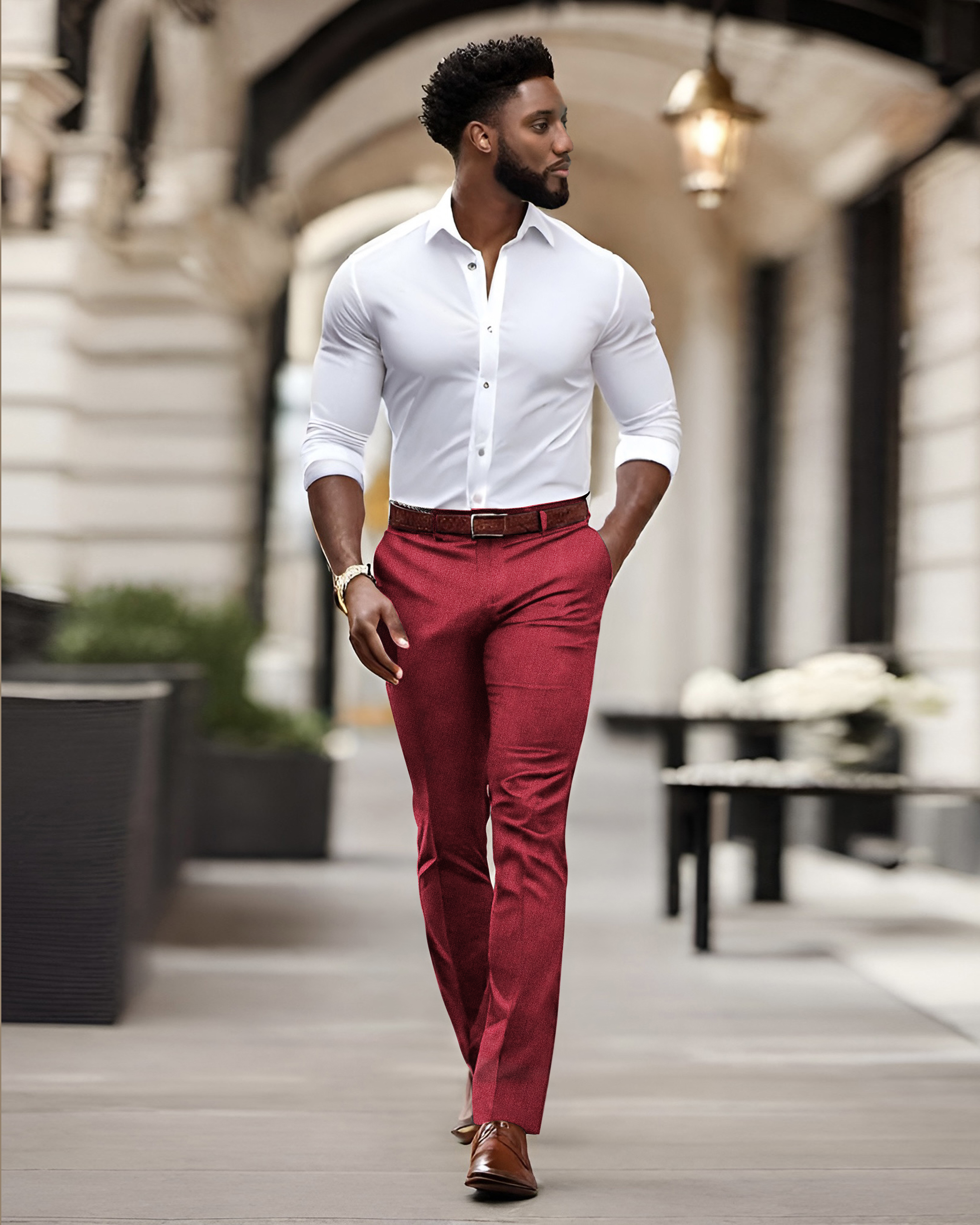 Boardroom Pants: Maroon