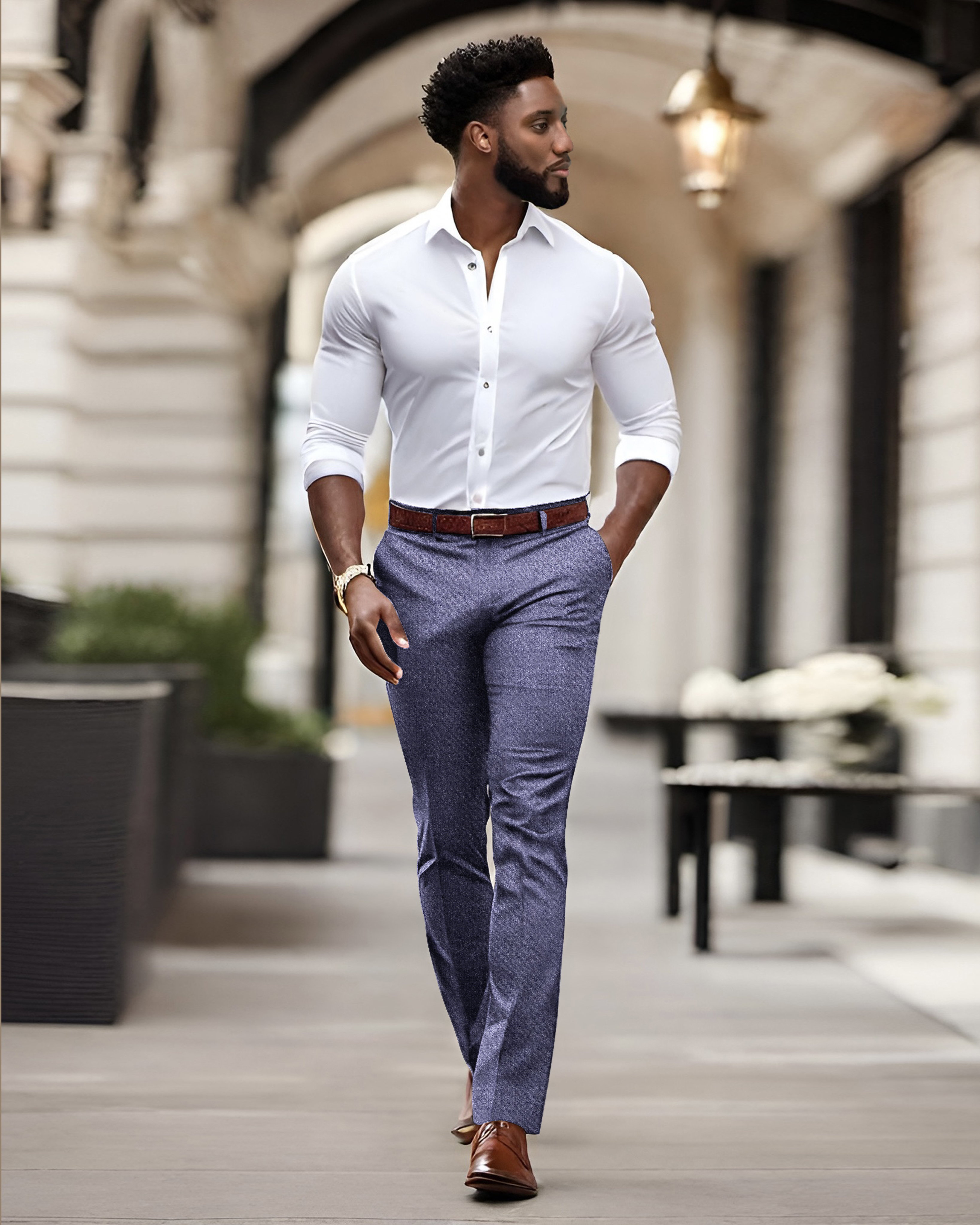 Boardroom Pants: Blue