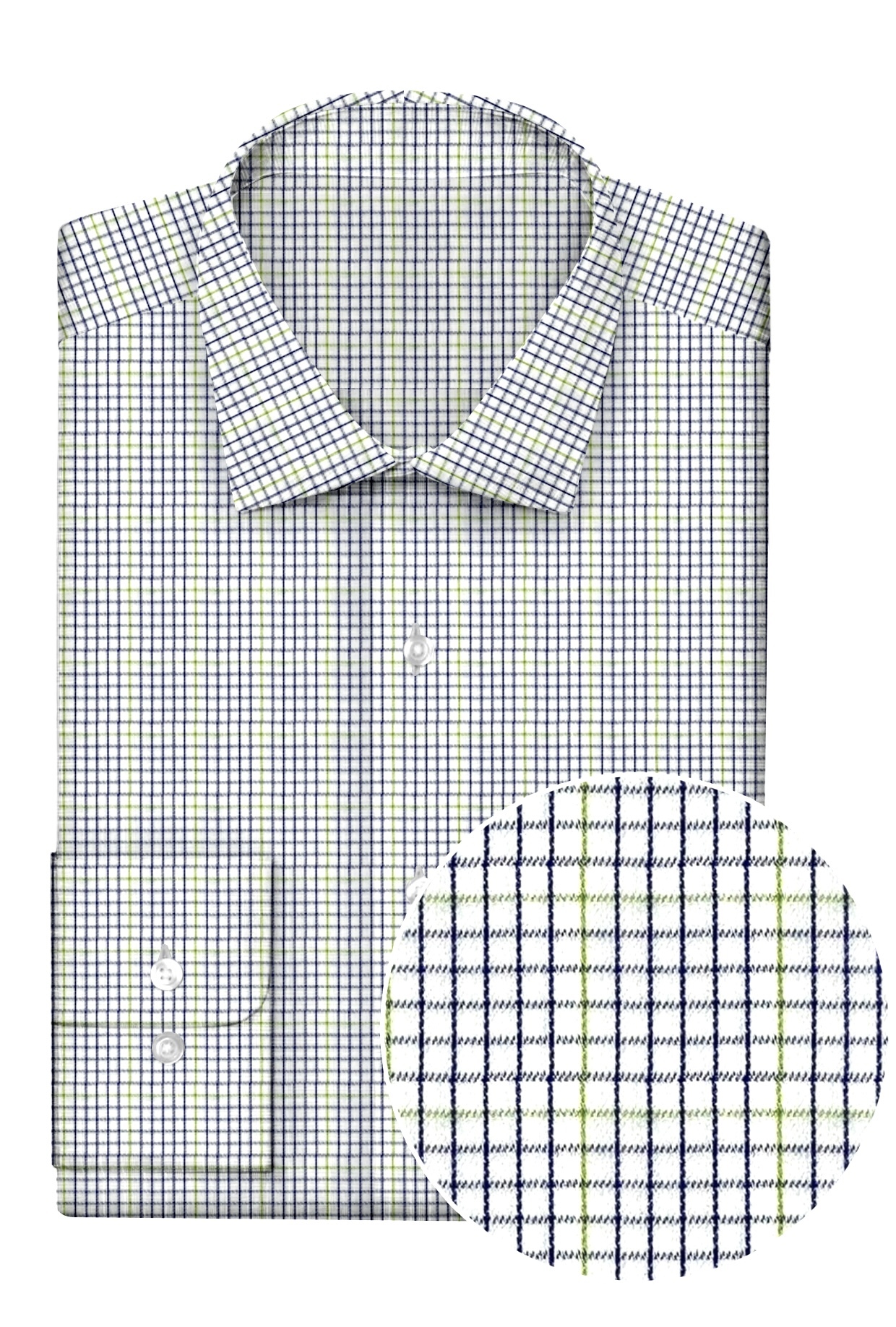 Boardroom Shirt: White - Purple/Green Stripe