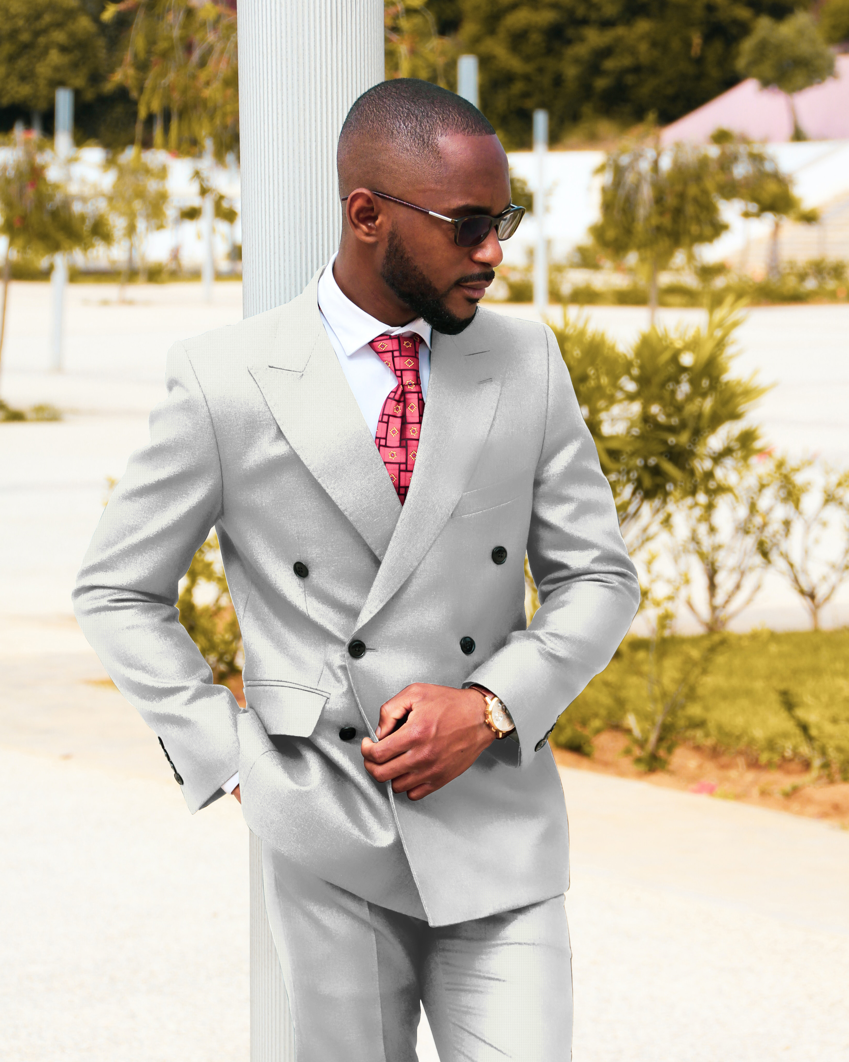 Executive Business Suit - Light Gray