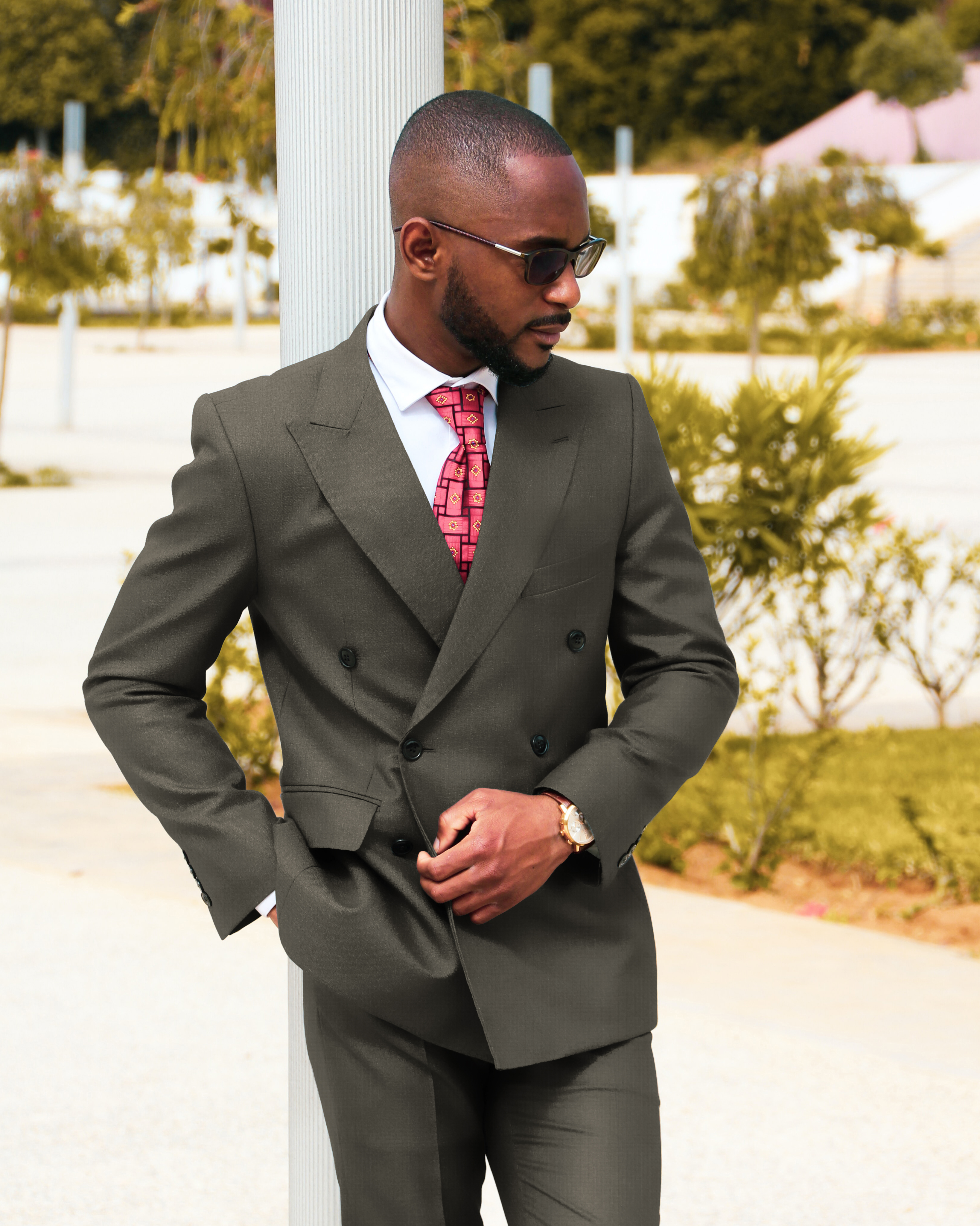 Executive Business Suit - Dark Brown