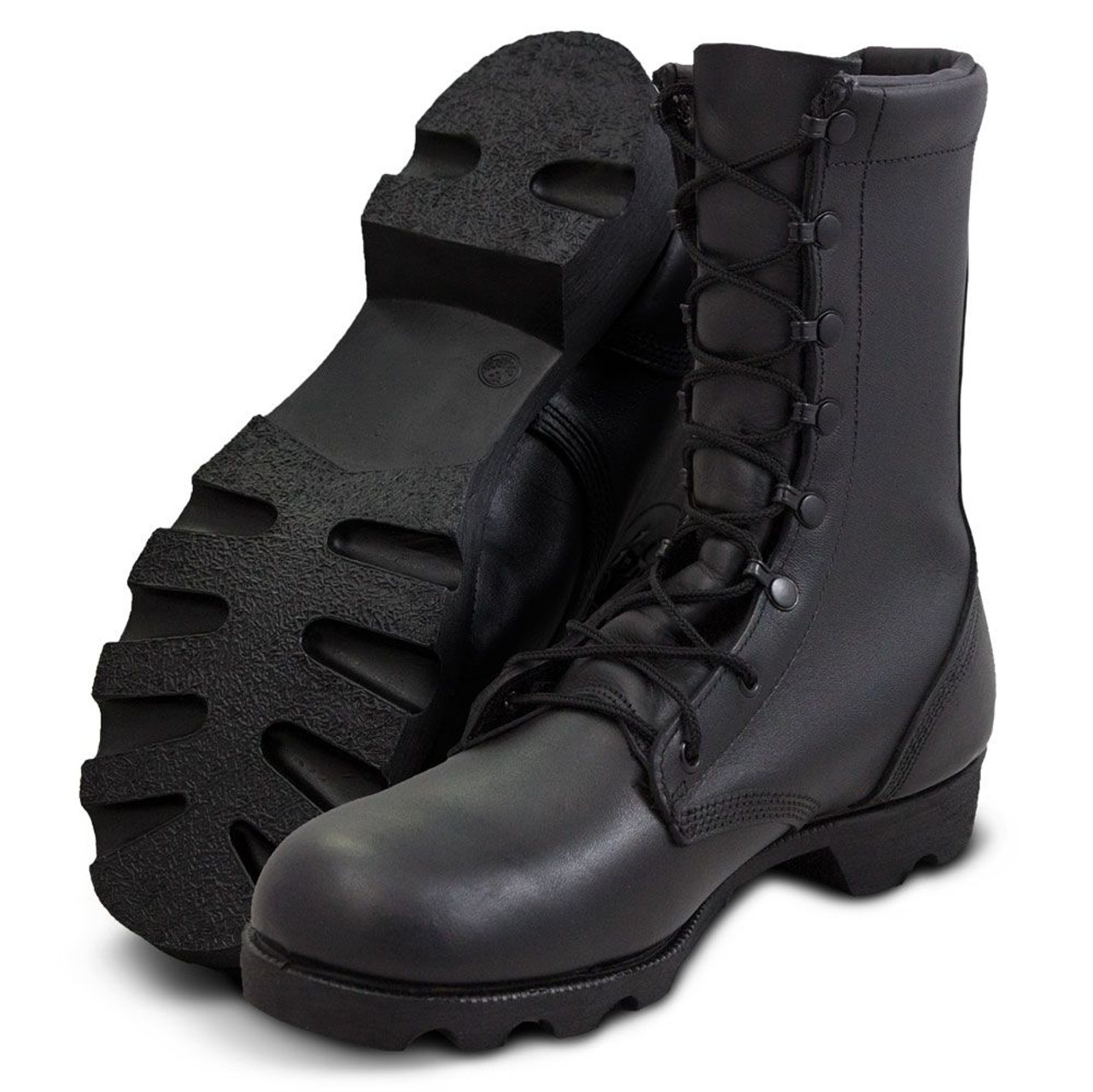 Full leather combat on sale boots