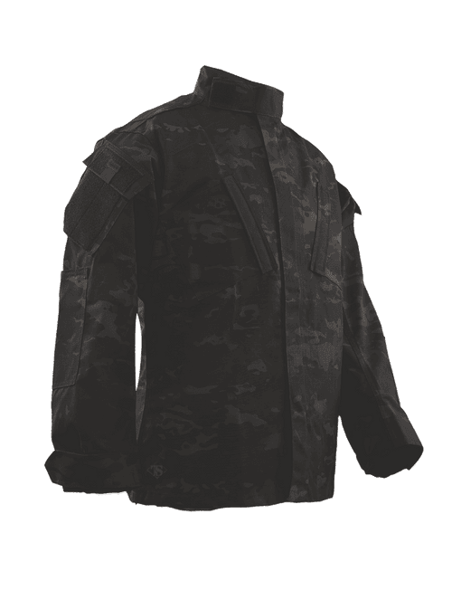 Tru-Spec 1229 Multicam Black 50/50 Nylon/Cotton Rip-Stop Tactical Response Uniform Shirt