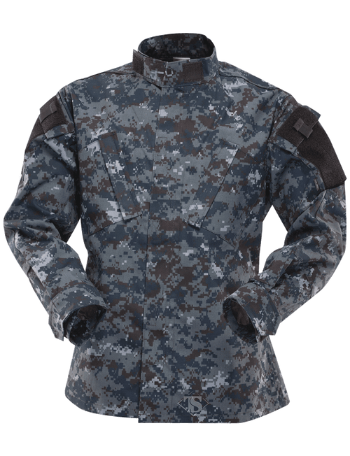 Tru-Spec 1311 Midnight Navy Digital 65/35 Polyester/Cotton Rip-Stop Tactical Response Uniform Shirt
