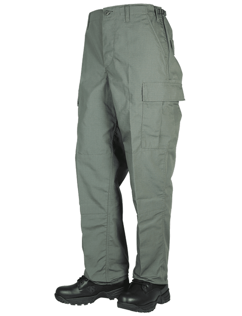 Tru-Spec 1318 Olive Drab 6.5 oz. 65/35 Vat Dyed Polyester/Cotton Rip-Stop BDU Pants