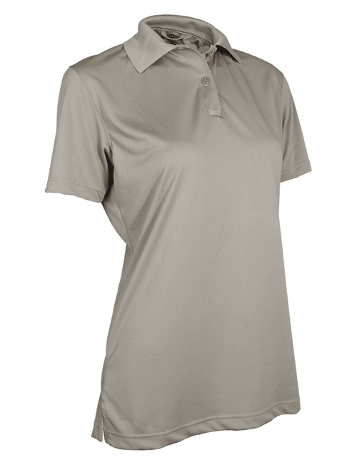 Tru-Spec 4517 24/7 Women's Silver Tan 100% Jersey Knit Polyester Short Sleeve Performance Polo