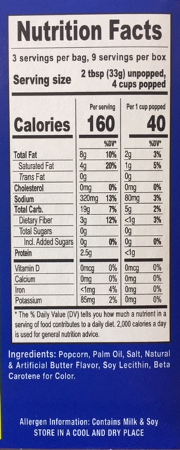 Butter Microwave Popcorn Gutwein Popcorn