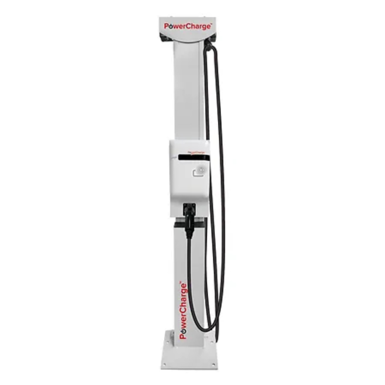 PowerCharge Energy 48A Level 2 Networked EV Charger w/Retractor Pedestal