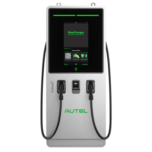 Autel MaxiCharger Compact 40kW Level 3 DC Dual Port EV Fast Charger w/Pedestal