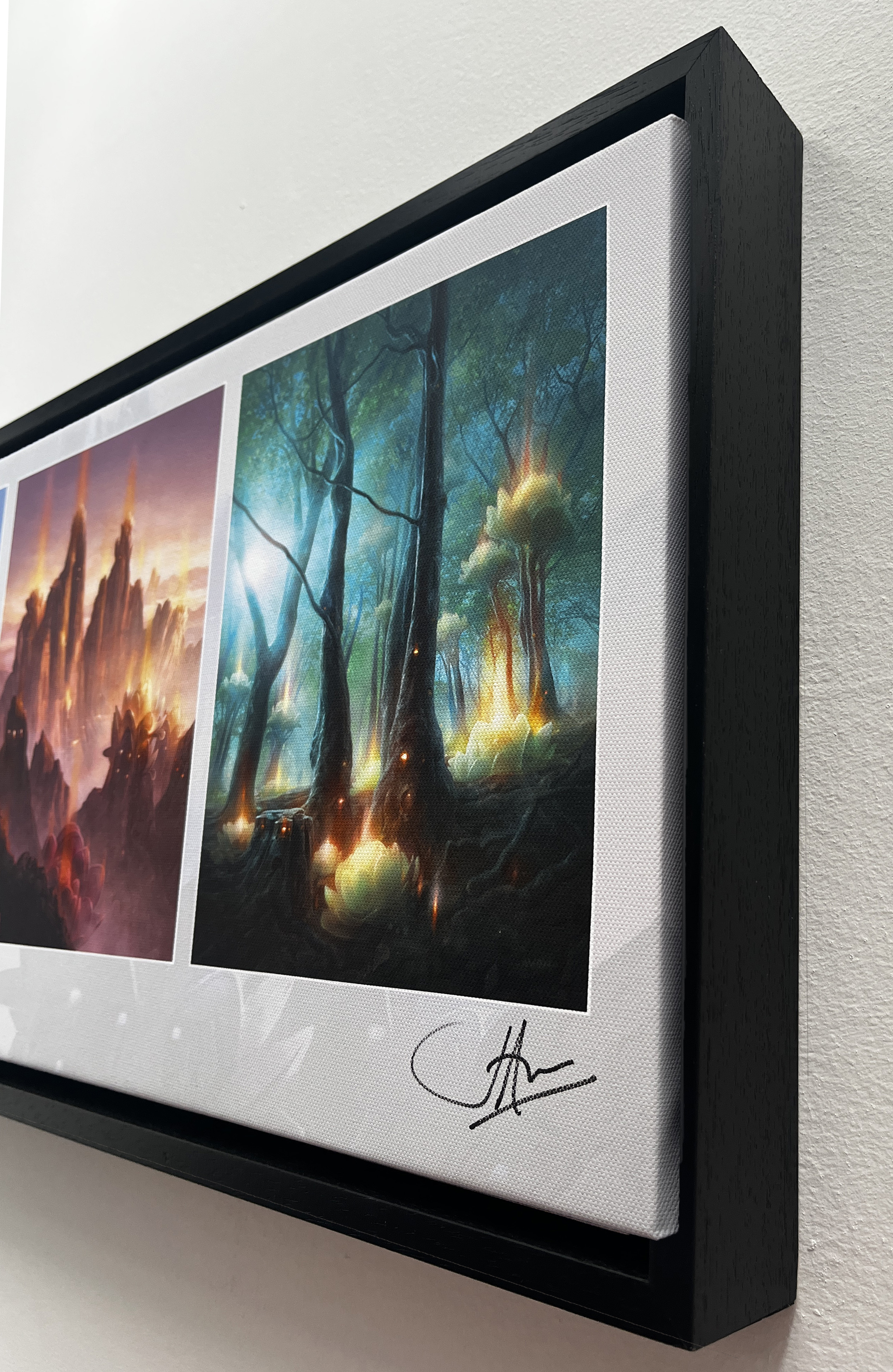 Lotus Lands Set, Framed Canvas Gallery Piece - Limited Edition