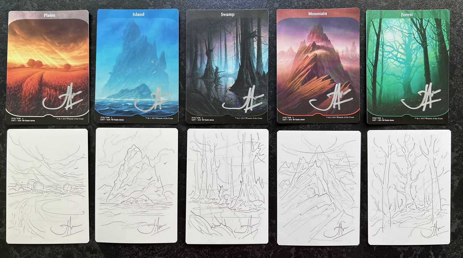 Unstable Artist Proofs with drawing on rear
