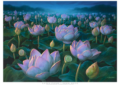 Lotus Field Limited Edition A2 signed giclee