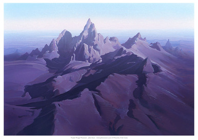 Mirage Purple Mountain Limited Edition A2 Print