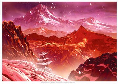 【Mountain /山】 john avon アートプリント 複製原画 MTG Kamagawa_A_A2__13308.