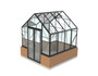 Winter Gardenz 8x8ft (2.6x2.6m)  Elite Stonewall Glasshouse 