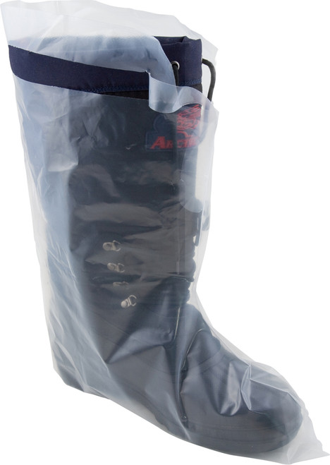 5 MIL, Clear Polyethylene Boot Cover, Ties, 50/BX 10BX/CS, XL