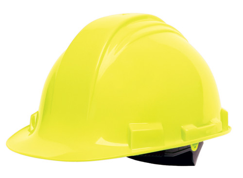 Honeywell Peak Yellow HDPE Shell Hard Hat, 4-PT Ratchet Suspension, Sold by the Each