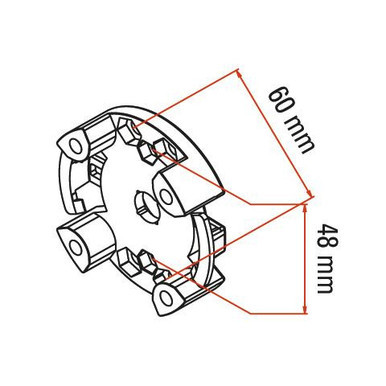 albero ottagonale in acciaio per motori tubolari