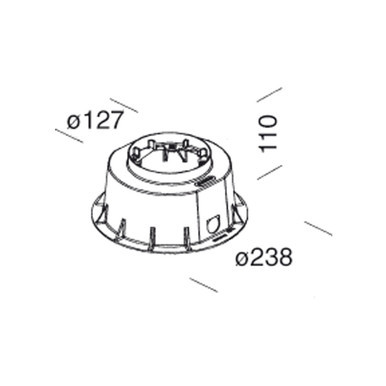 Controcassa per apparecchi di illuminazione