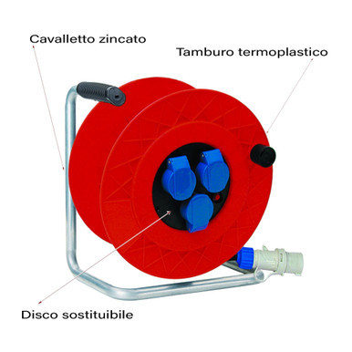 Avvolgicavo per uso industriale
