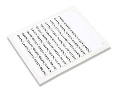 Etichettatura per morsettiera