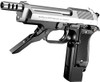 Entire image of Tokyo Marui M93R SILVER SLIDE Airsoft Electric hand gun