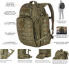 5.11 tactical rush 72 backpack 58602 Storm