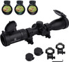 FOCUHUNTER 4-16X44mm SF Scope Weaver / Picatinny Rail Mount Ring with Lens Cap Set