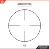 Athlon Optics Midas TAC 4-16x44, Direct Dial, Side Focus, 30mm, APRS2 FFP MIL Reticle