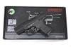 We-Tech Walther P99 BK metal slide compact GBB Airsoft gun on the box