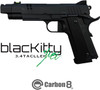Carbon8 Black Kitty HELLCAT 4.3 Custom Model CO2 Blowback with Barrel Comp CB14 Airsoft gun