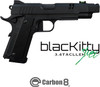 Carbon8 Black Kitty HELLCAT 4.3 Custom Model CO2 Blowback with Barrel Comp CB14 Airsoft gun