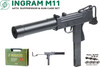 Maruzen Ingram M11 Suppressor & Gun Case Set, Gas Blowback Submachine Gun, 11SG-25800