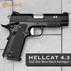 Carbon8 CO2 GBB HELLCAT 4.3 Spare Magazine Set (Includes 2 Magazines Total) Hellcat Gas Blowback Handgun Unit