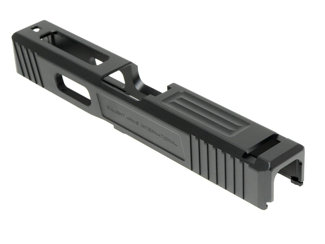 Guns Modify G19 SA Tier1 Style Aluminum Slide & Box Flute Stainless Barrel TIN