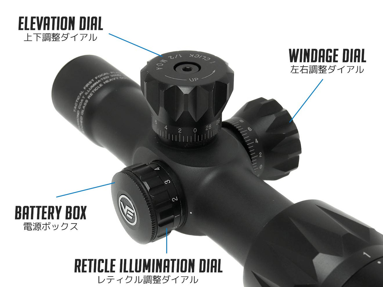 VECTOR OPTICS Templar 1-4x24 CQB First Focal Illuminated Scope