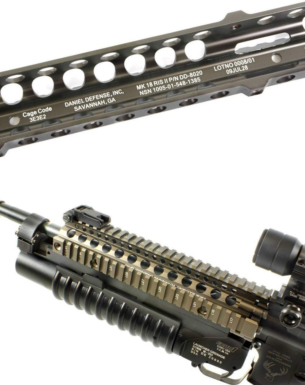 Madbull Airsoft Daniel Defense Mk18 RIS II 9.5 DE - Airsoft ...