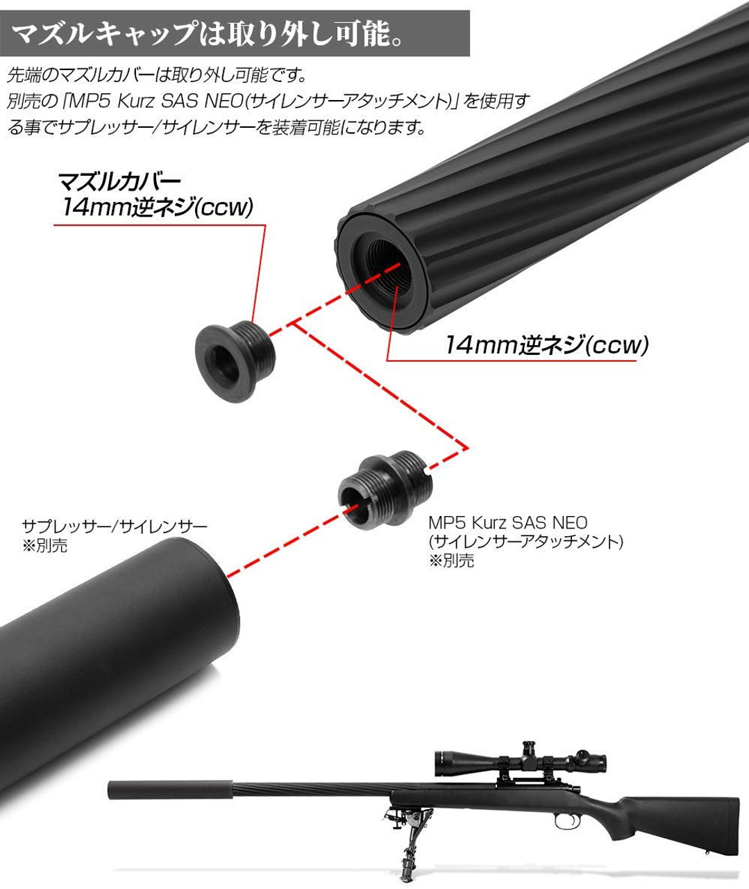 vsr-10 サプレッサ付き