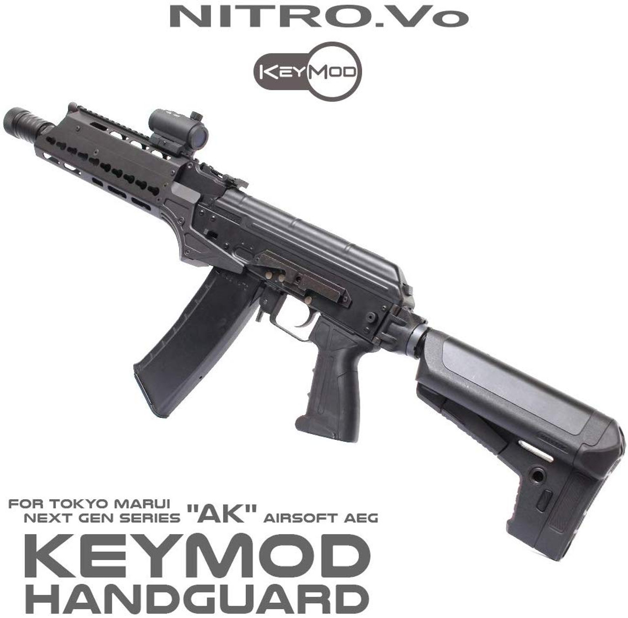 Laylax NITRO.Vo Next Generation AK Keymod Handguard (Handgun is not included)