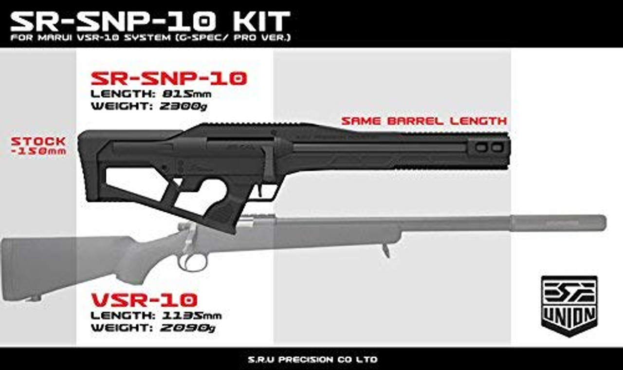 SRU VSR10 SNP Advanced Kit Snow White for Tokyo Marui VSR-10 Pro Sniper/G spec *Rifle gun is not included.