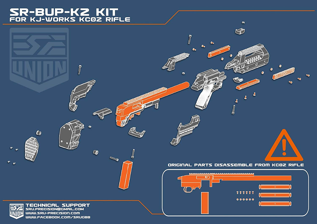 SRU SR BUP K2 Bullpup Kit for KJ WORKS KC02 / Ver.2 / KJ04A