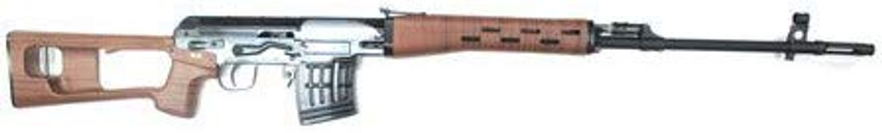 We-Tech Dragunov SVD steel receiver Ver fake wood GBB Airsoft rifle