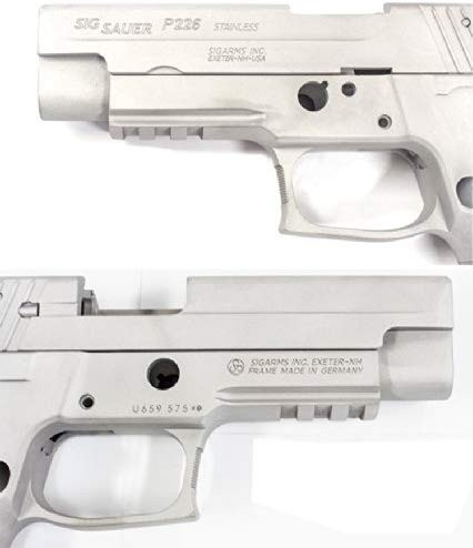 GUARDER P226 RAIL aluminum slide & frame KIT Silver - Airsoft Shop