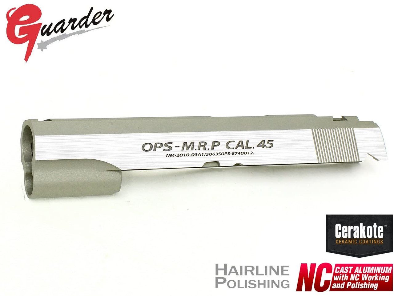 GUARDER Hi-CAPA 5.1 NC aluminum slide MARUI OPS (Dual Silver Ver