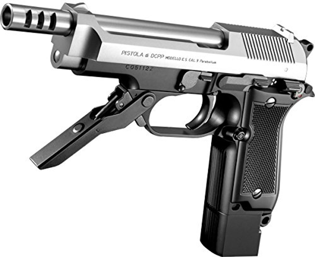 Tokyo Marui M93R SILVER SLIDE Airsoft Electric hand gun - Airsoft 