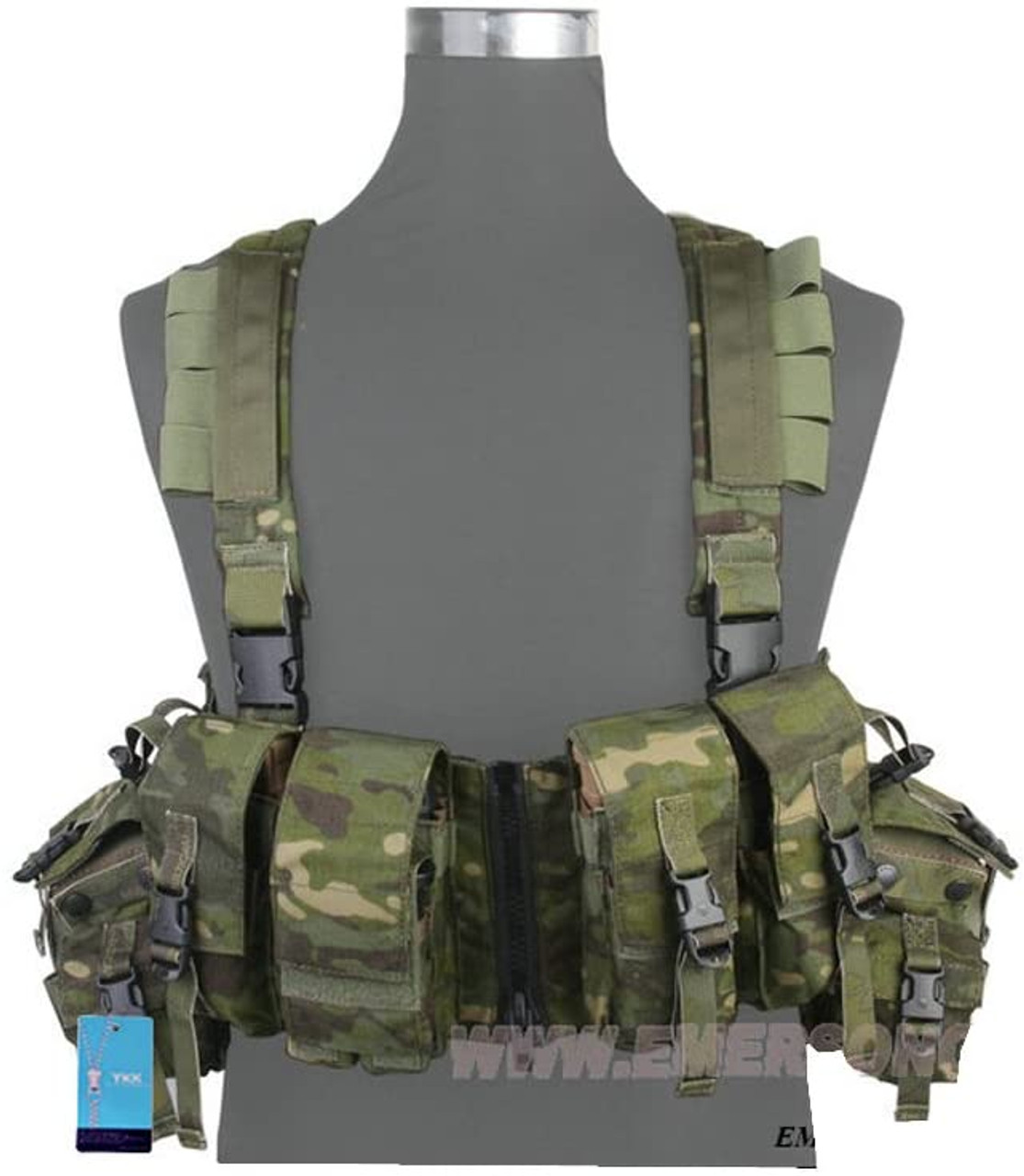 EMERSON 1961A-R Road Bearing Chest Rig Panel MultiCam Tropic