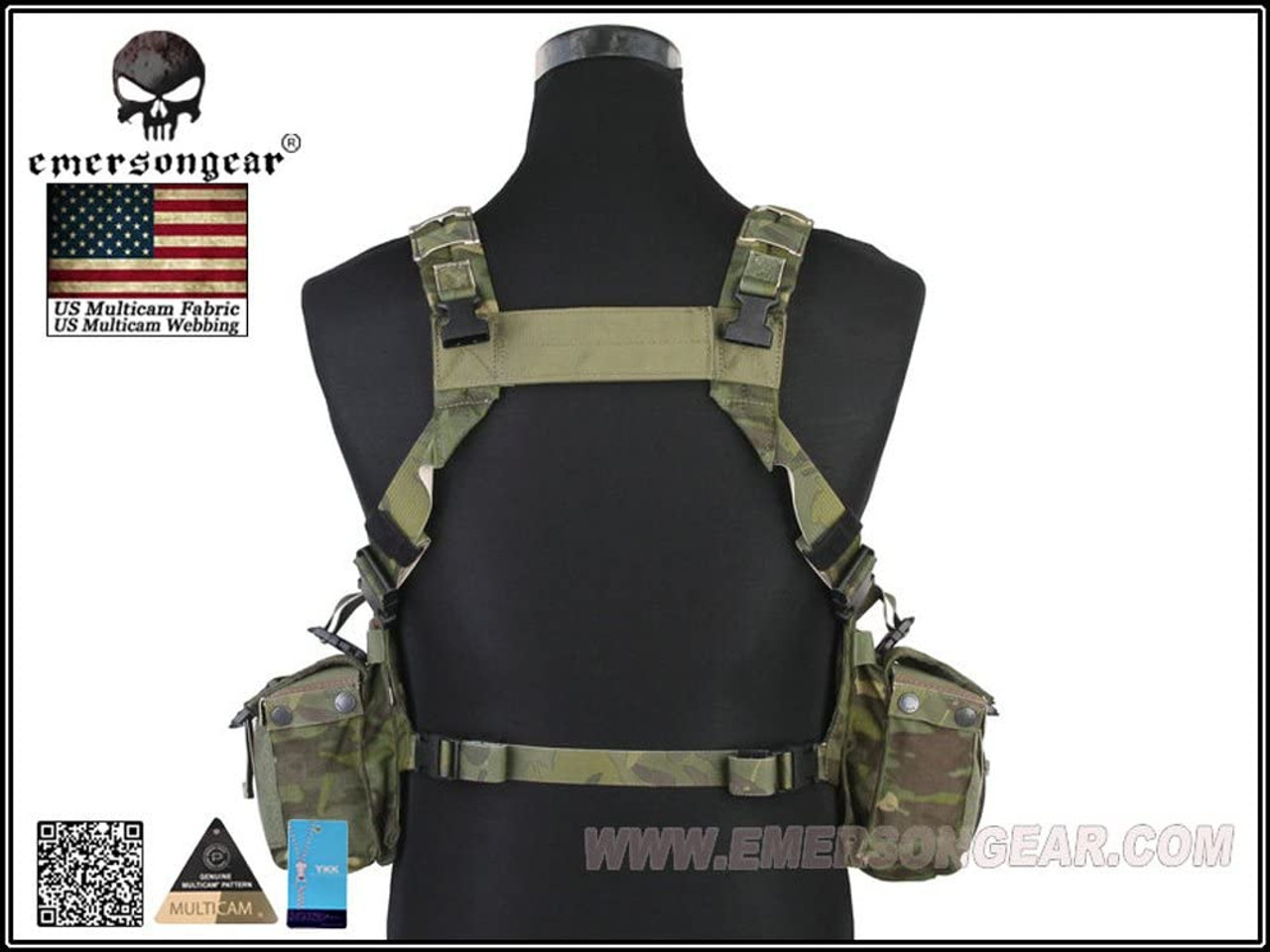 EMERSON 1961A-R Road Bearing Chest Rig Panel MultiCam Tropic