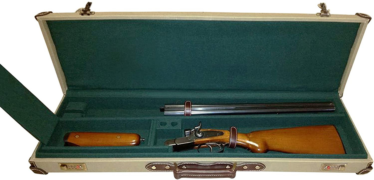 Tourbon Canvas & Leather Heavy Duty Shotgun Box Gun Case with Combination Cord Lock